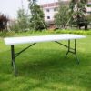6 Foot Party Table & Chair Set, White - Image 2